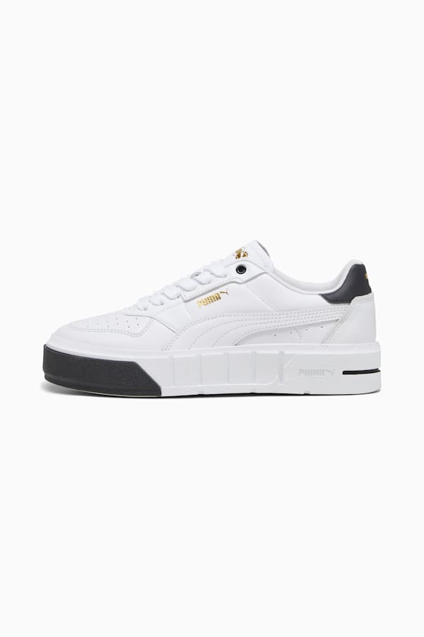 PUMA Cali Court Leather Women's Sneakers, PUMA White-PUMA Black, extralarge