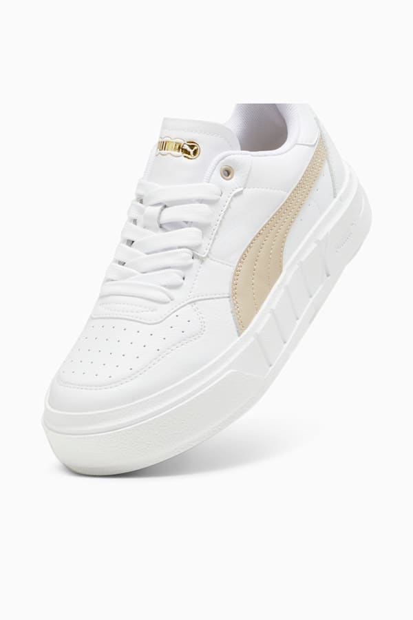 PUMA Cali Court Leather Women's Sneakers, PUMA White-Putty, extralarge