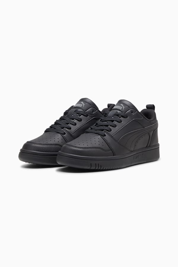 Rebound V6 Lo Youth Sneakers, PUMA Black-Shadow Gray, extralarge