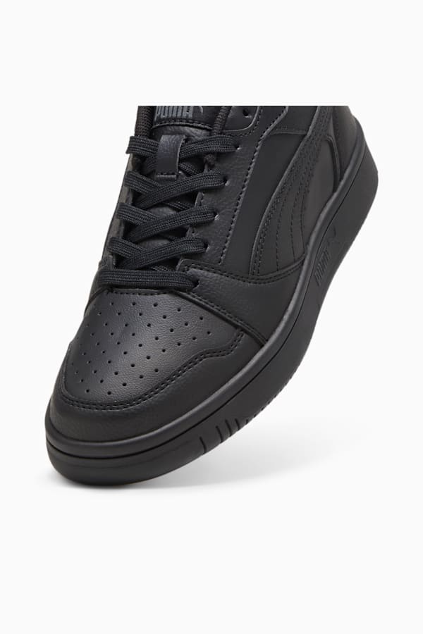 Rebound V6 Lo Youth Sneakers, PUMA Black-Shadow Gray, extralarge