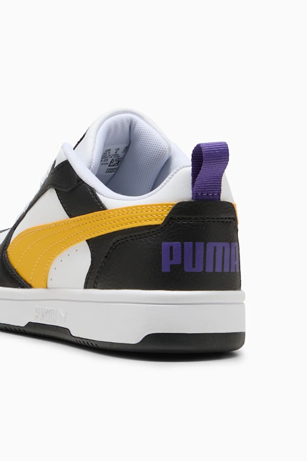 Rebound V6 Lo Youth Sneakers, PUMA Black-Yellow Sizzle-PUMA White, extralarge-GBR