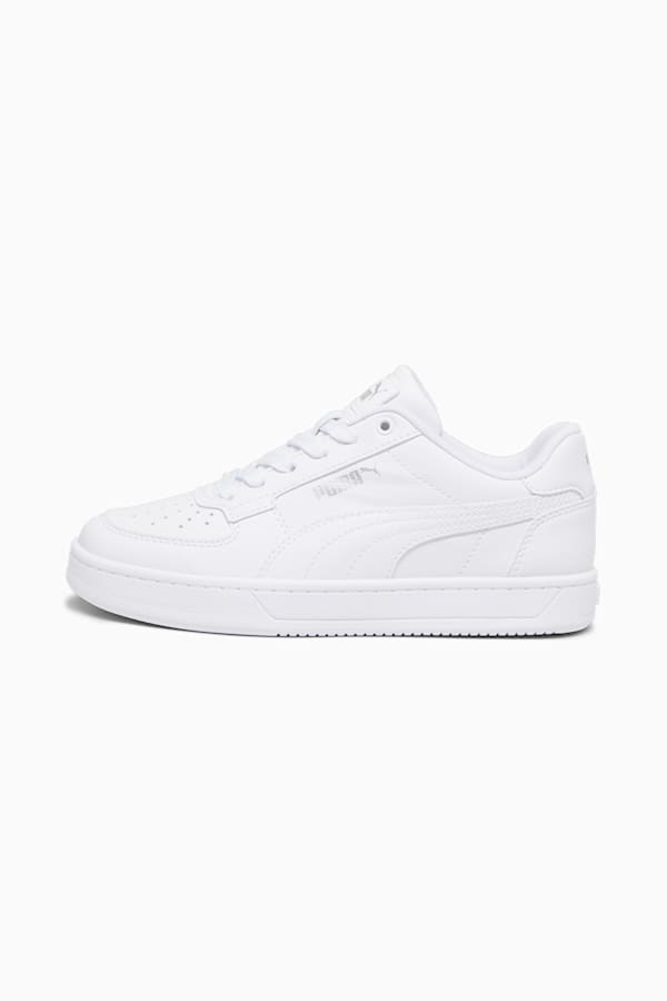 PUMA Caven 2.0 Youth Sneakers, PUMA White-PUMA Silver-PUMA Black, extralarge
