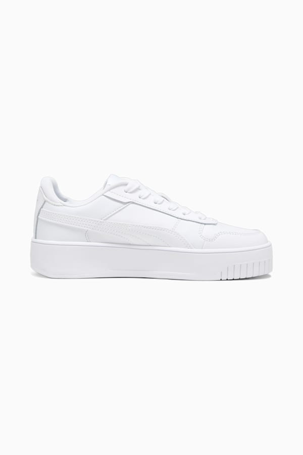 Carina Street Youth Sneakers, PUMA White-PUMA White-PUMA Gold, extralarge