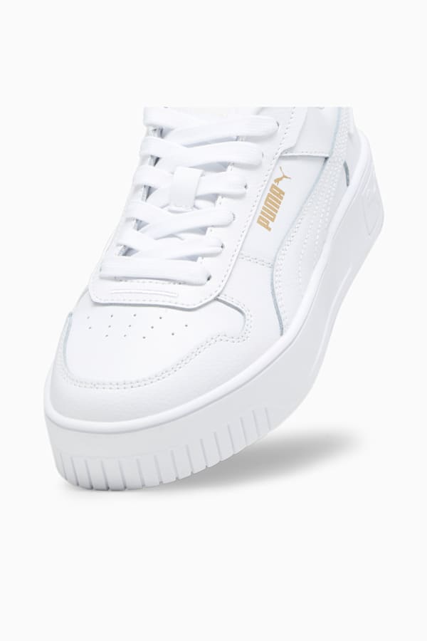 Carina Street Youth Sneakers, PUMA White-PUMA White-PUMA Gold, extralarge