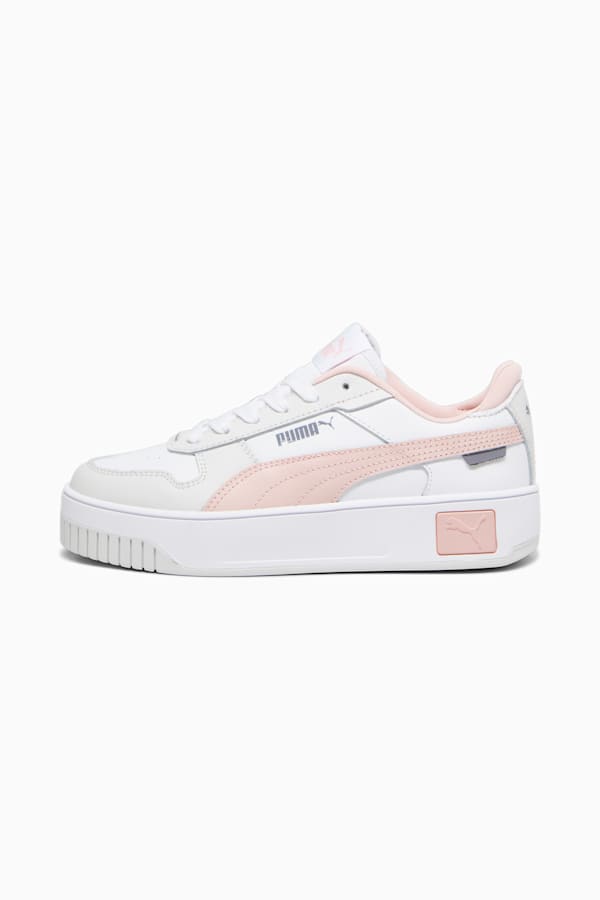 Carina Street Youth Sneakers, PUMA White-Rose Dust-Feather Gray, extralarge