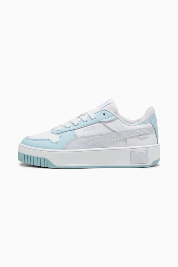 Carina Street Youth Sneakers, PUMA White-Silver Mist, extralarge