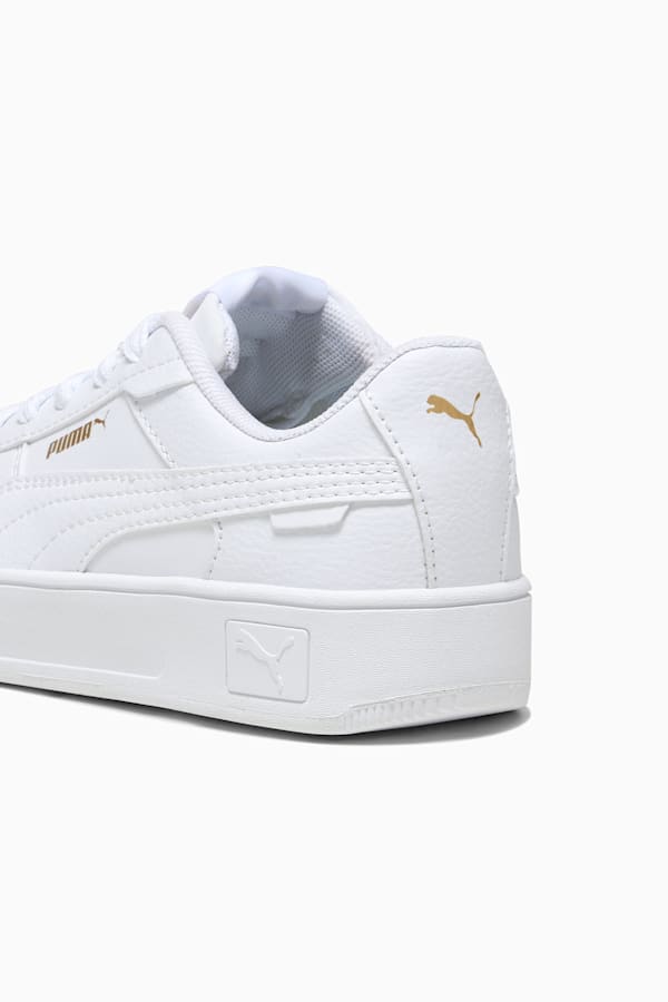 Carina Street Kids' Sneakers, PUMA White-PUMA White-PUMA Gold, extralarge