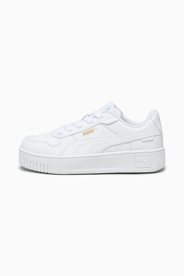 Carina Street Kids' Sneakers, PUMA White-PUMA White-PUMA Gold, extralarge