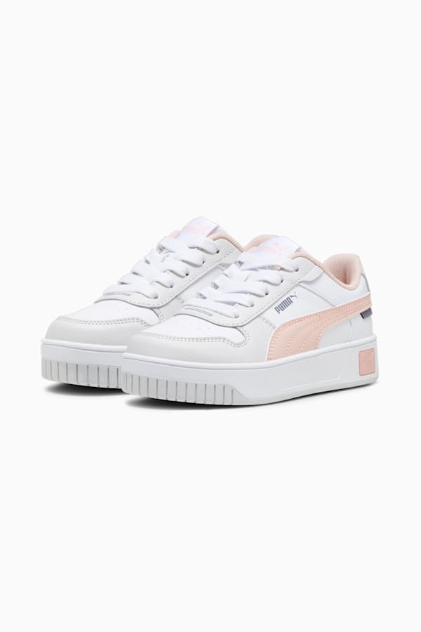 Carina Street Kids' Sneakers, PUMA White-Rose Dust-Feather Gray, extralarge