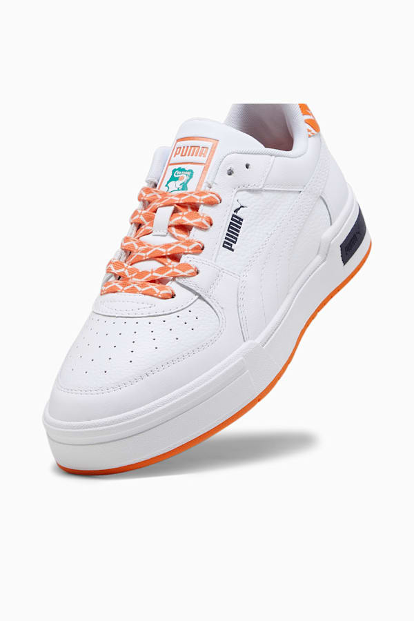 CA Pro Côte d'Ivoire Football Sneakers, PUMA White-PUMA White-Rickie Orange, extralarge