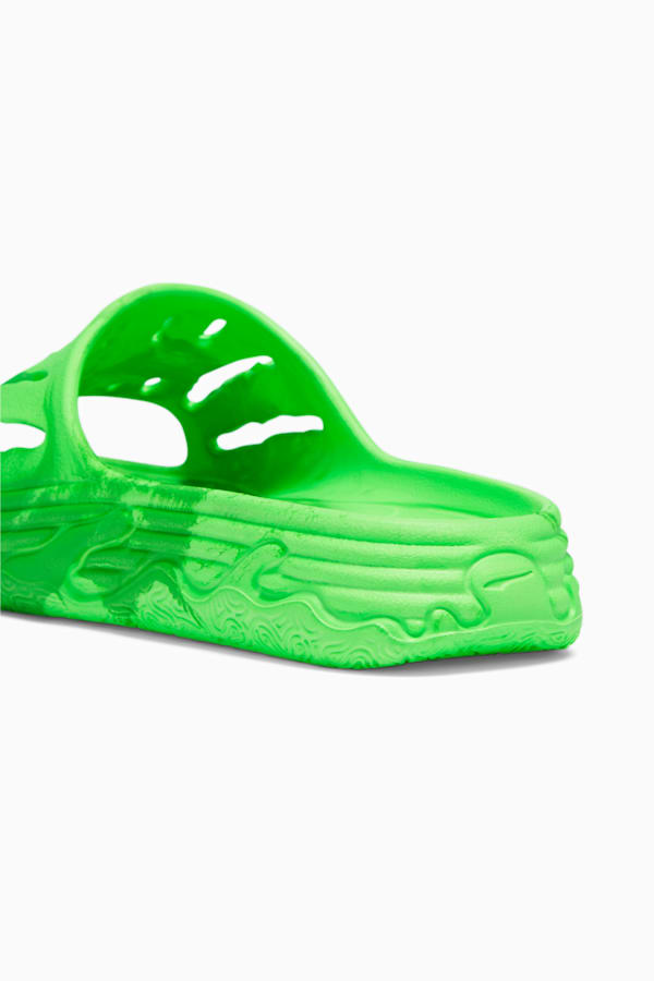 MB.03 Basketball Slides, PUMA Green-Fluro Yellow Pes-Fluro Green Pes, extralarge