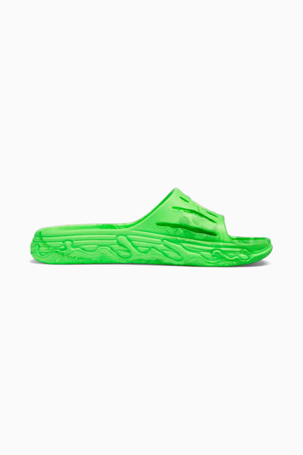 MB.03 Basketball Slides, PUMA Green-Fluro Yellow Pes-Fluro Green Pes, extralarge