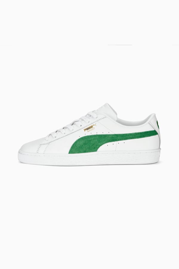 Basket Classic 75Y Sneakers, PUMA White-Archive Green-PUMA Gold, extralarge