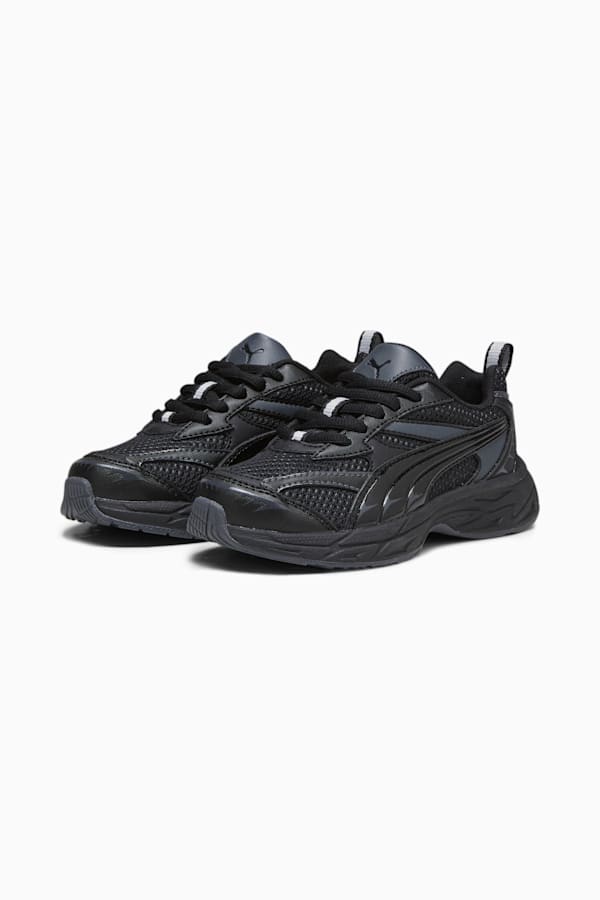 Morphic Basic Kids' Sneakers, PUMA Black-Strong Gray, extralarge