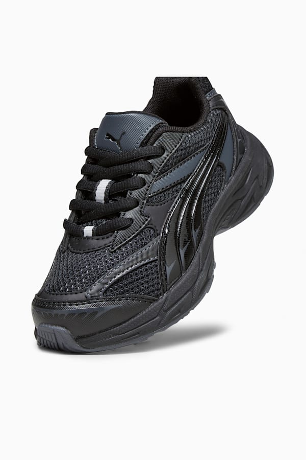 Morphic Basic Kids' Sneakers, PUMA Black-Strong Gray, extralarge