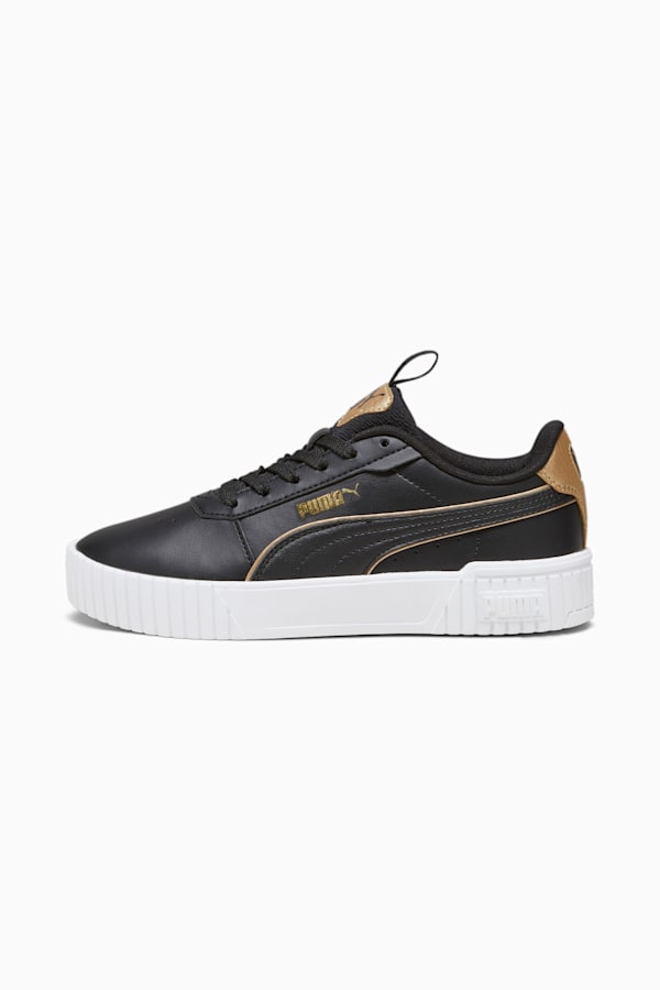 Carina 2.0 Pop-Up Metallics Youth Sneakers, PUMA Black-PUMA Gold-PUMA White, extralarge-GBR