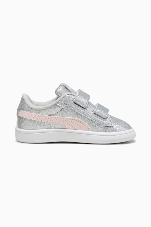 PUMA Smash 3.0 Glitz Glam Toddlers' Sneakers, Glacial Gray-Frosty Pink, extralarge-GBR