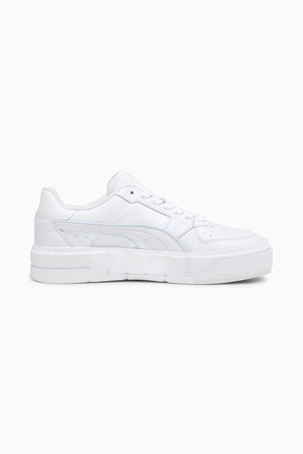 Cali Court Pop Women's Sneakers, PUMA White-Icy Blue, extralarge