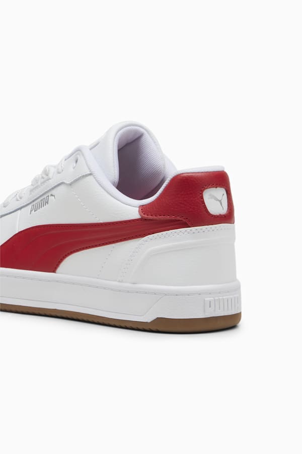 Puma Caven 2.0 Lux Unisex Sneakers, PUMA White-Club Red-Gum, extralarge-GBR