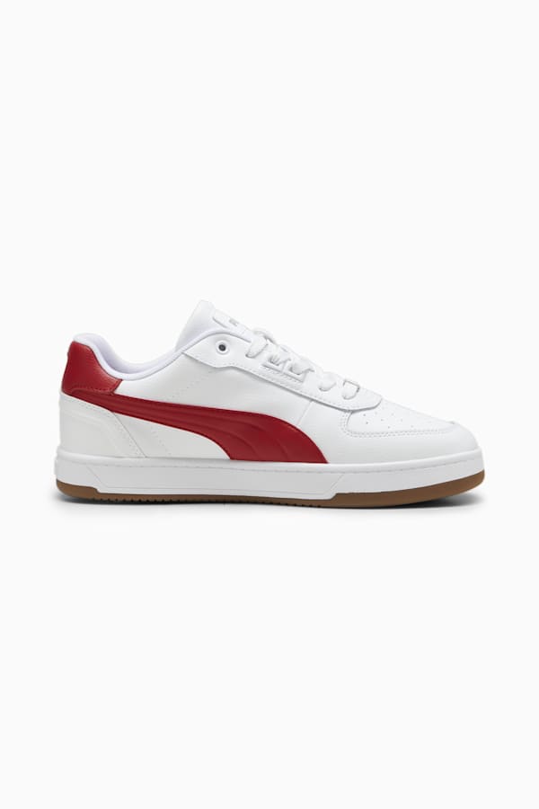 Puma Caven 2.0 Lux Unisex Sneakers, PUMA White-Club Red-Gum, extralarge-GBR