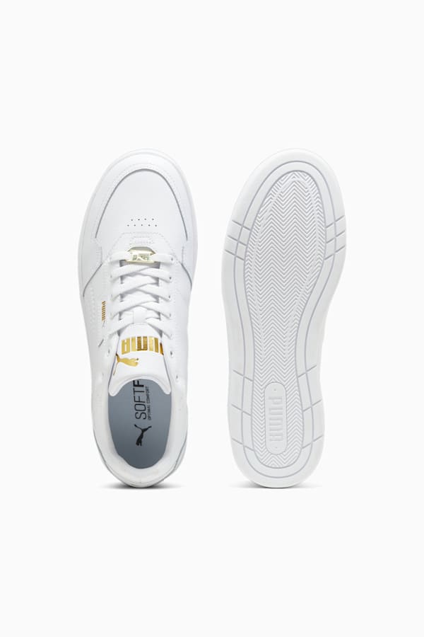 Court Classic Lux Sneakers, PUMA White-PUMA Gold, extralarge