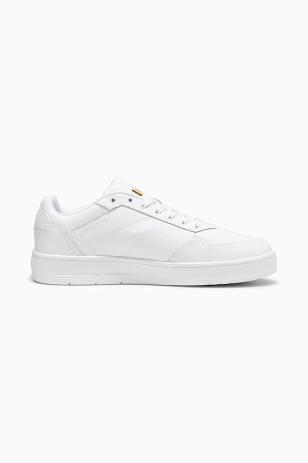 Court Classic Lux Sneakers, PUMA White-PUMA Gold, extralarge