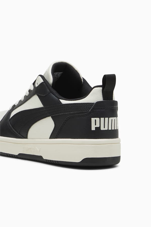 Rebound v6 Low CV Unisex Sneakers, PUMA Black-Warm White-PUMA White, extralarge-GBR