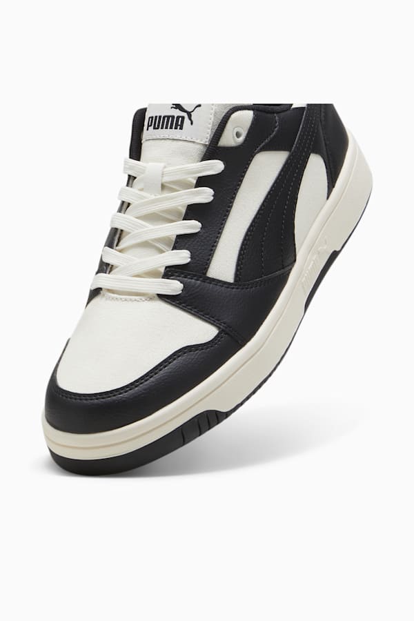 Rebound v6 Low CV Unisex Sneakers, PUMA Black-Warm White-PUMA White, extralarge-GBR