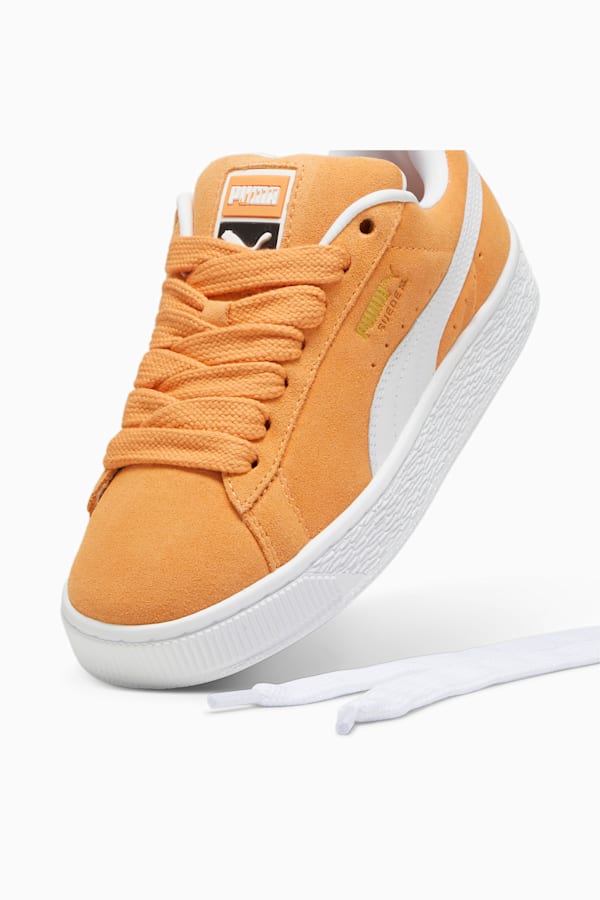 Suede XL Sneakers Unisex, Bright Melon-PUMA White, extralarge-GBR