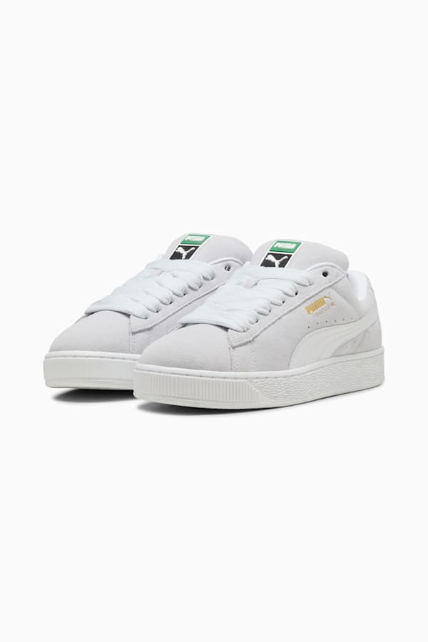 Suede XL Sneakers Unisex, Silver Mist-PUMA White, extralarge