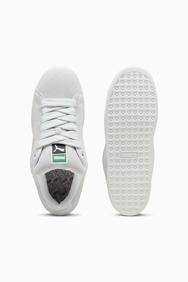 Suede XL Sneakers Unisex, Silver Mist-PUMA White, extralarge