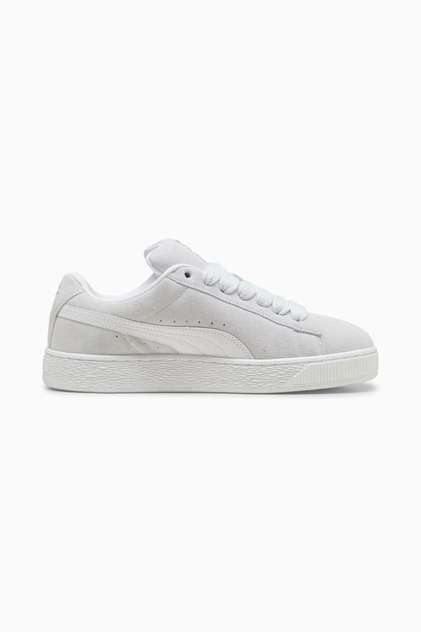 Suede XL Sneakers Unisex, Silver Mist-PUMA White, extralarge