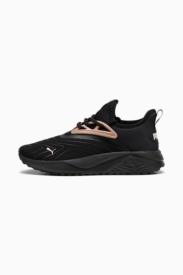 Pacer Beauty Women's Sneakers, PUMA Black-Rose Gold-PUMA White, extralarge