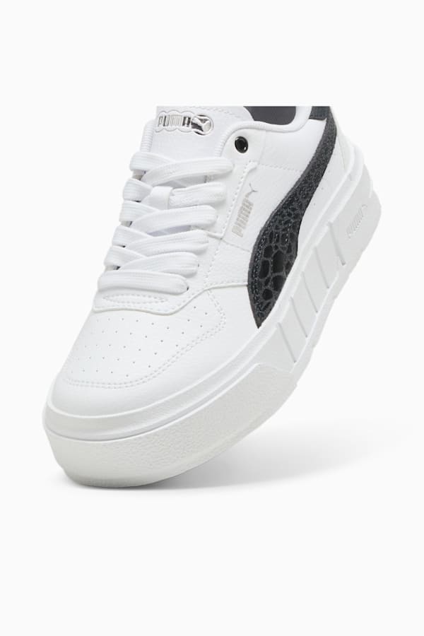 PUMA Cali Court Animal Youth Sneakers, PUMA White-PUMA Black, extralarge