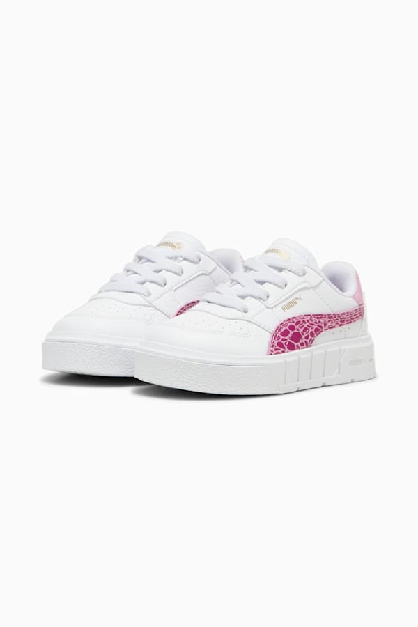 Cali Court Animal Toddler Sneakers, PUMA White-Magenta Gleam, extralarge