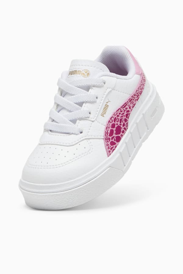 Cali Court Animal Toddler Sneakers, PUMA White-Magenta Gleam, extralarge