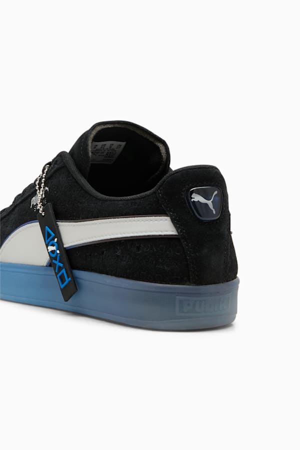 PUMA x PLAYSTATION Suede Sneakers, PUMA Black-Glacial Gray, extralarge