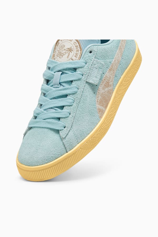 PUMA x PALM TREE CREW Suede B Sneakers, Turquoise Surf-Vapor Gray, extralarge
