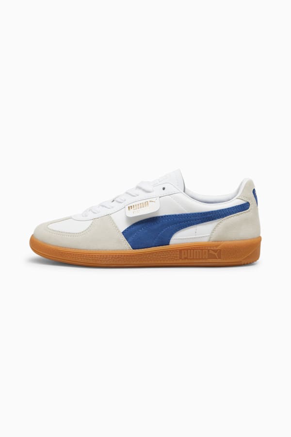 Palermo Leather Sneakers Unisex, PUMA White-Vapor Gray-Clyde Royal, extralarge