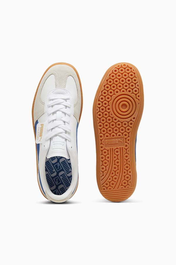 Palermo Leather Sneakers Unisex, PUMA White-Vapor Gray-Clyde Royal, extralarge