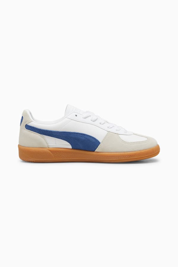 Palermo Leather Sneakers Unisex, PUMA White-Vapor Gray-Clyde Royal, extralarge