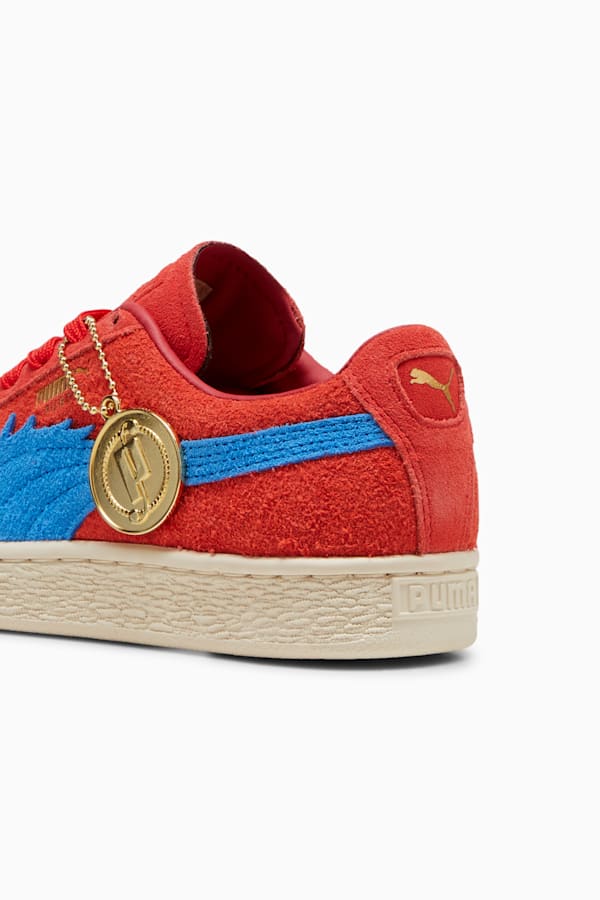 PUMA x ONE PIECE Suede Buggy the Genius Jester Sneakers Unisex, For All Time Red-Ultra Blue, extralarge