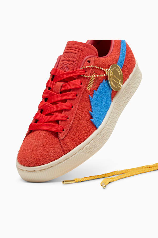 PUMA x ONE PIECE Suede Buggy the Genius Jester Sneakers Unisex, For All Time Red-Ultra Blue, extralarge
