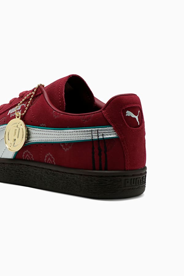 PUMA x ONE PIECE Suede Red-Haired Shanks Sneakers Unisex, Team Regal Red-PUMA Silver, extralarge