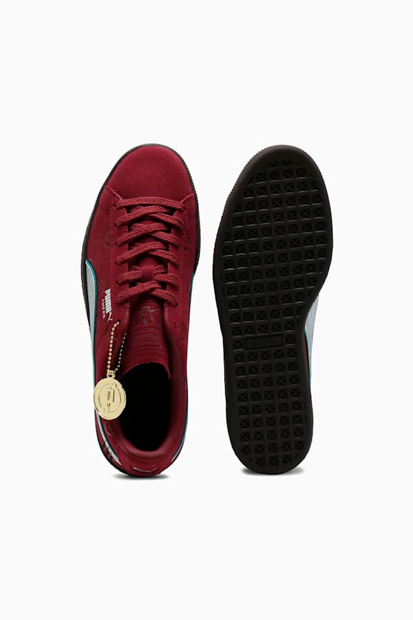 PUMA x ONE PIECE Suede Red-Haired Shanks Sneakers Unisex, Team Regal Red-PUMA Silver, extralarge