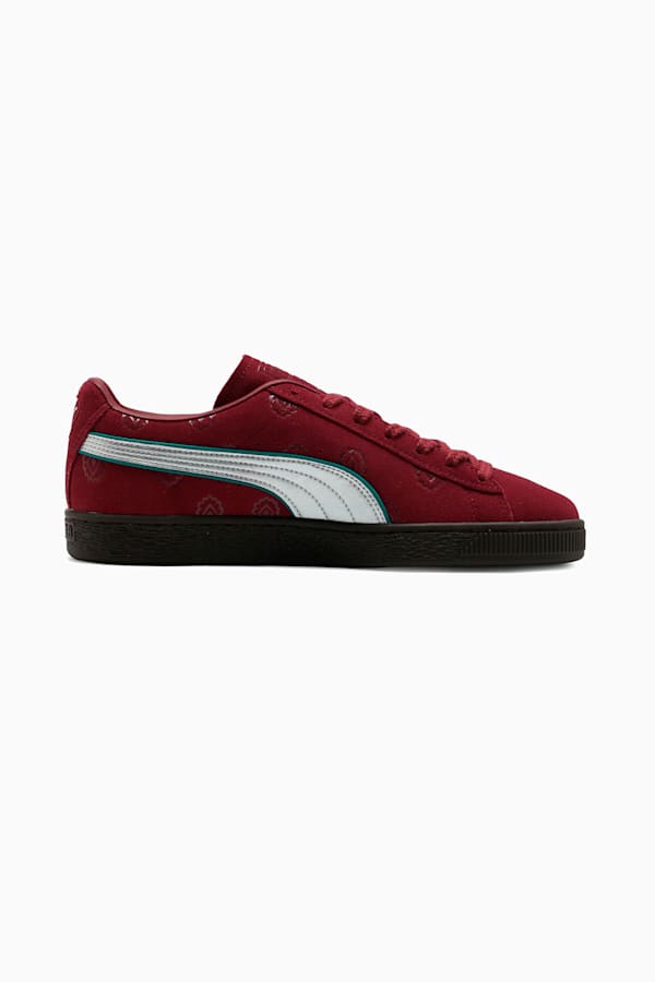 PUMA x ONE PIECE Suede Red-Haired Shanks Sneakers Unisex, Team Regal Red-PUMA Silver, extralarge