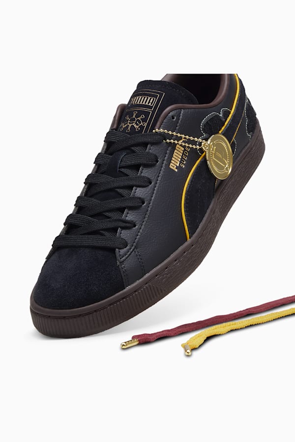 PUMA x ONE PIECE Suede Blackbeard Teach Sneakers Unisex, PUMA Black-Dark Chocolate, extralarge