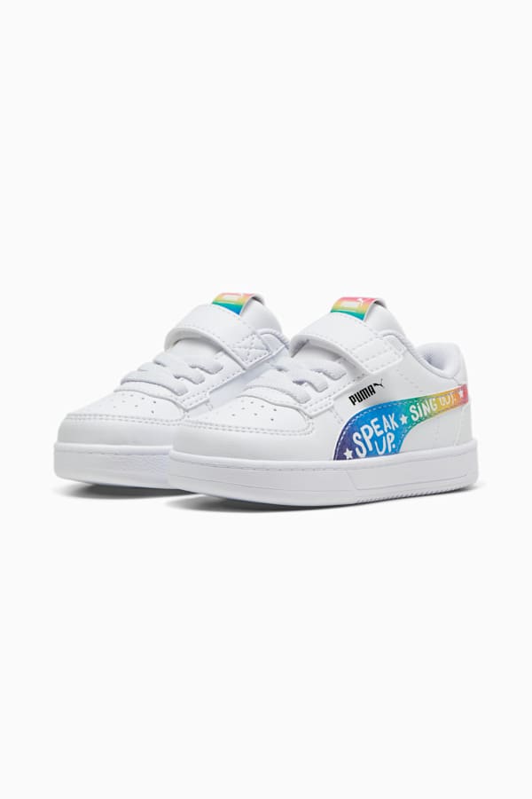 PUMA x TROLLS Caven 2.0 Toddlers' Sneakers, PUMA White-Active Red-Ravish, extralarge