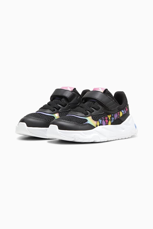 PUMA x TROLLS Trinity Kids' Sneakers, PUMA Black-PUMA Green-Ultraviolet-Blue Skies, extralarge