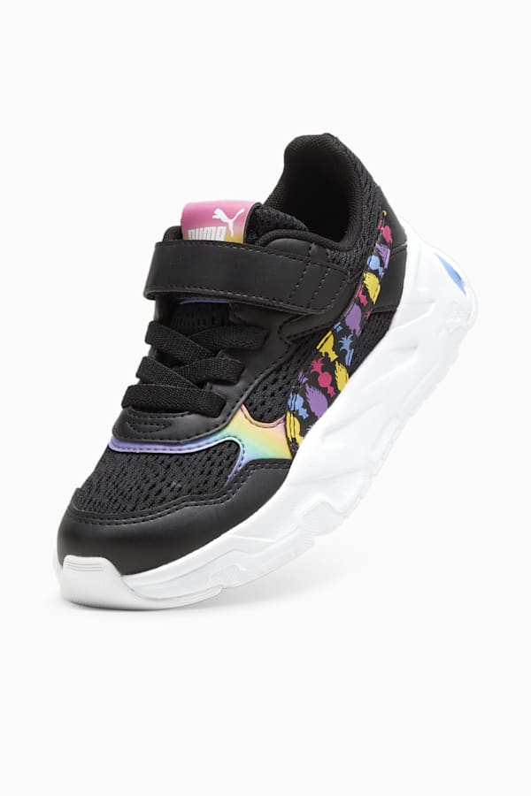 PUMA x TROLLS Trinity Kids' Sneakers, PUMA Black-PUMA Green-Ultraviolet-Blue Skies, extralarge